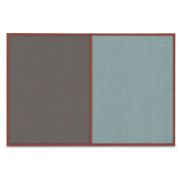 Slim Style Indoor Enclosed Corkboard, 42